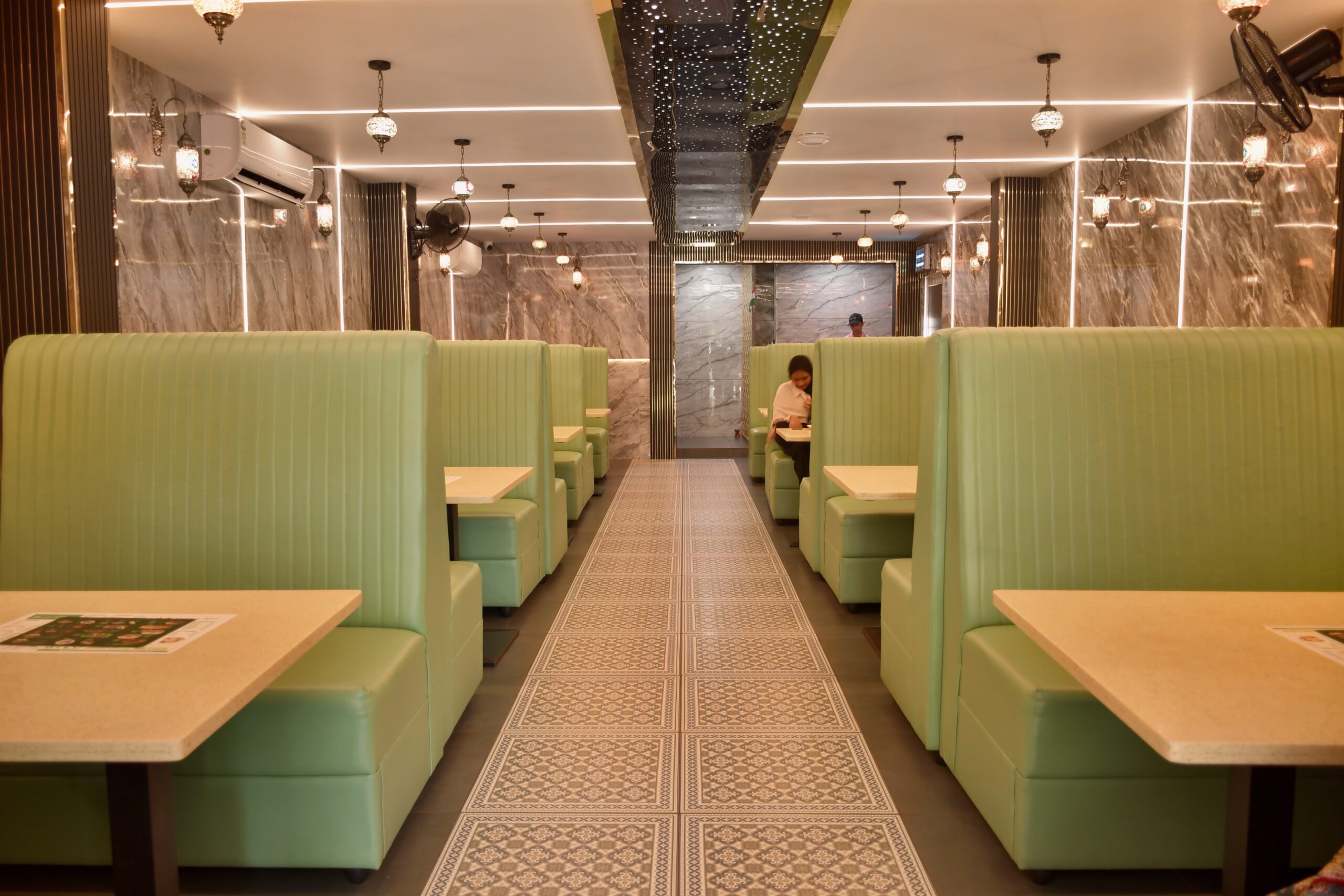Restaurant dining area at Arco Park ’N’ Resort, Kasaragod