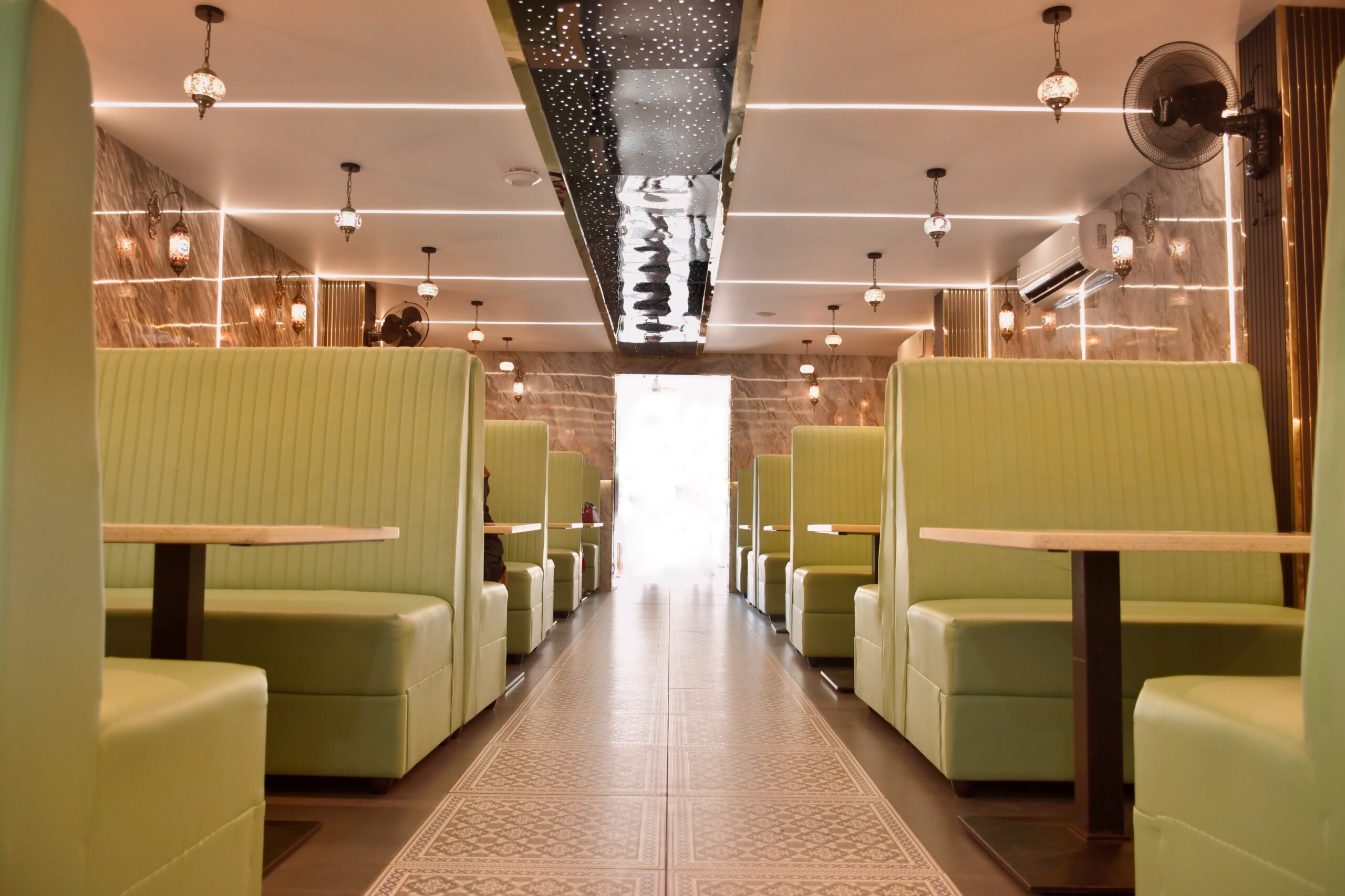 Restaurant dining area at Arco Park ’N’ Resort, Kasaragod